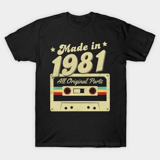 Made in 1981 T-Shirt by Cooldruck